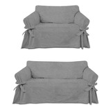 Conjunto Capa Pra Sofa 2 E 3 Lugares Impermeável Acquablock