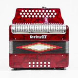 Farinelli Acordeon Botones Fa Rojo 3012farp 