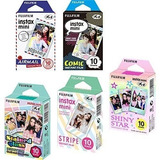 Fujifilm Instax Mini Paquete De 5 Paquetes, 50 Hojas