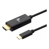 Cable Hdmi Macho A Usb-c Macho En Caja Xtech Xtc-545 Negro