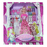 Muñeca Niñas Juguete Con Vestidos Y Zapatos - Tipo Barbie