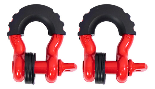 Grilletes Rojo Para Arrastre Tiron 3/4 Jeep Wrangler Rubicon
