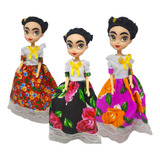 Merlina, Frida Kahlo, Lady Bug, Muñecas Mayoreo 6 Pz