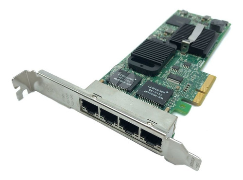 Placa De Rede Dell Intel Pro/1000 0h092p: 4x Rj45, Pci-e