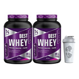 Whey Xtrenght Best Protein 2 Lb X 2 Unidades + Vaso Sabor Frutilla