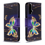 Funda Con Tapa Tipo Cartera Bf68 Para Huawei Nova 5t/honor 2