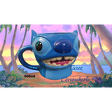 Stitch Disney Taza 3d Cerámica 500ml