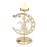 Adorno Candelabro Portavela Navidad Deco Oro / Plata