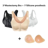 3 Post Operatorio Mastectomía Bra+1 Prótesis Silicona A