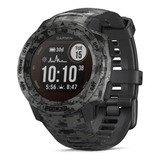 Smartwatch Garmin Solar Instinct Camo 0.9  Caja 45mm De  Polímero Reforzado Con Fibra  Graphite Camo, Malla  Graphite Camo De  Silicona Y Bisel  Graphite Camo De  Polímero Reforzado Con Fibra