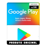 Cartão Presente Google Play 100 Reais Gift Card Free Fire Br