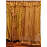 Cortinas Tergal C/forro 2m Alto X 2.50 Ancho, 25 Colores Color Dorado