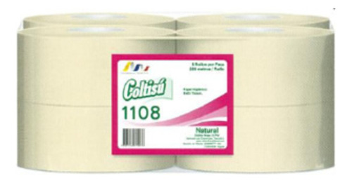 Papel Higienico Industrial Jumbo Natural 250 Mts X 4 Rollos