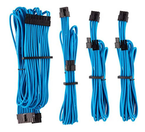 Kit De Cables Premium Atx 24-pin Eps12v Pcie Corsair Azul