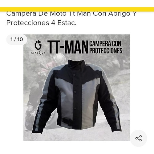 Campera Moto --pantalon-motunga  Xl  C/abrigo-protec ----