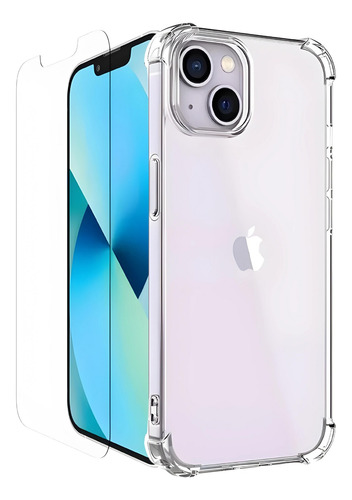 Funda Antigolpes Reforzada Para iPhone + Vidrio Templado