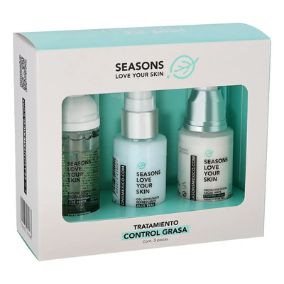 Kit para el cuidado de la piel Seasons Love Your Skin Antiacné KIT3987 para piel Grasa - 3 piezas | Meses sin interés