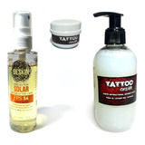 Combo Crema P/tattoo + Protector Solar + Jabon Antibacterial