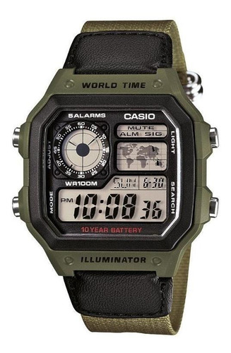 Relógio Casio Masculino Standard Ae-1200whb-3bvdf