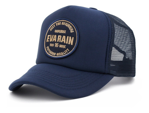 Gorra Trucker Classic Royal Azul Marino Liso Eva Rain®