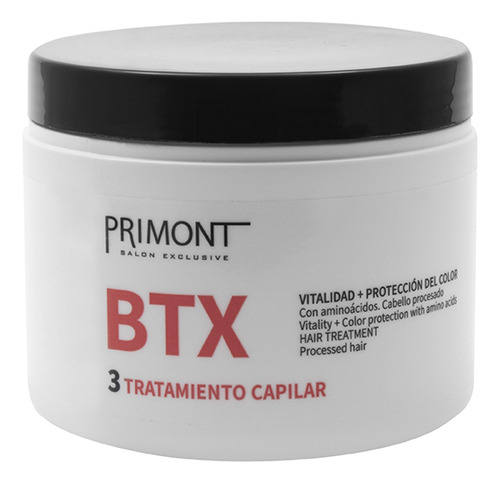 Tratamiento Capilar Cabello Pelo Btx X500gr Primont