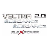 Kit Emblema Vectra 2.0 Elegance Flexpower 5 Peças 2007 Acima