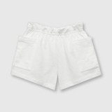 Short De Niñas Ancho Off White (2 A 12 Años)