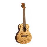 Guitarra Acustica Bamboo Ga 38 Rock & Roses 38 Pulgadas