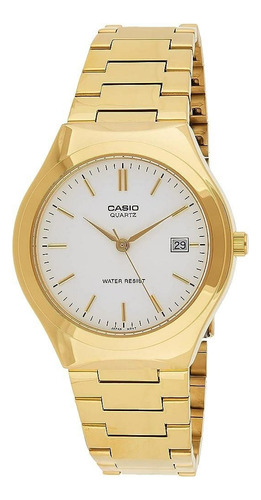 Reloj Casio  Hombre Dorado Mtp-1170n Megatime