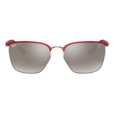 Óculos De Sol Ray-ban Scuderia Ferrari Preto 0rb3673m F0455j