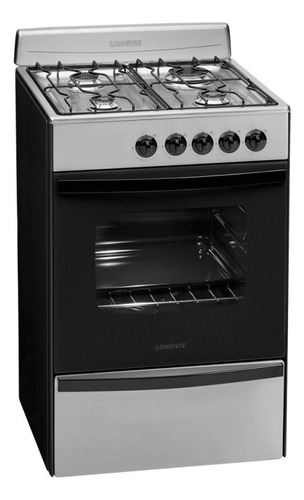 Cocina A Gas 56cm 4h Longvie 13231x/xf Inox