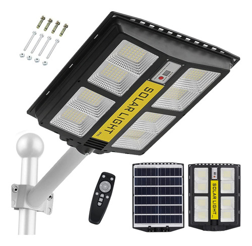 Lámpara Led Solar 400w Luminaria Suburbana Alumbrado Público