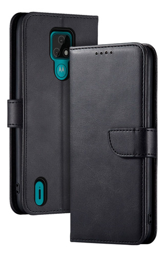 Carcasa Para Motorola Flipcover Premium Elegante Negro