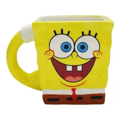 Taza Bob Esponja 3d Lapicera Mar Café Piña Nickelodeon | Envío gratis