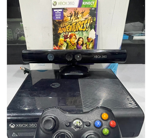 Console Microsoft Xbox 360 + Kinect (completo Com Jogo)