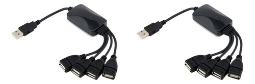 Cable Extensor Usb 2.0, 2 Unidades, 1 Conector Macho A 4 Con