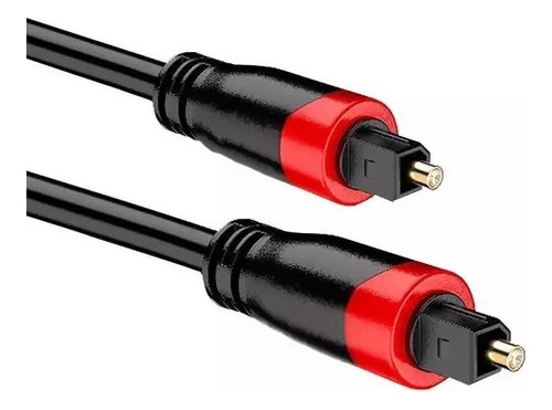 Cable Optico Audio Digital Fibra Toslink Plug A Plug 2 Mts