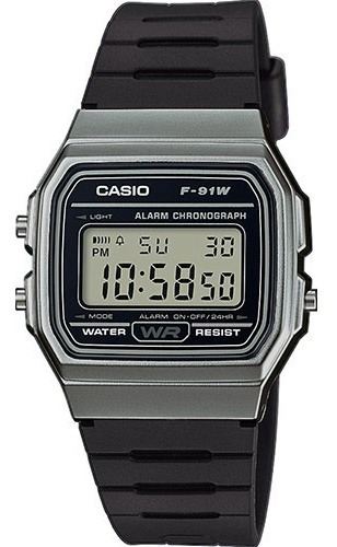 Reloj Casio Vintage F-91wm-1 Wr Agente Oficial Caba 