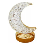 Lampara Decorativa De Luna Cristal Recargable 