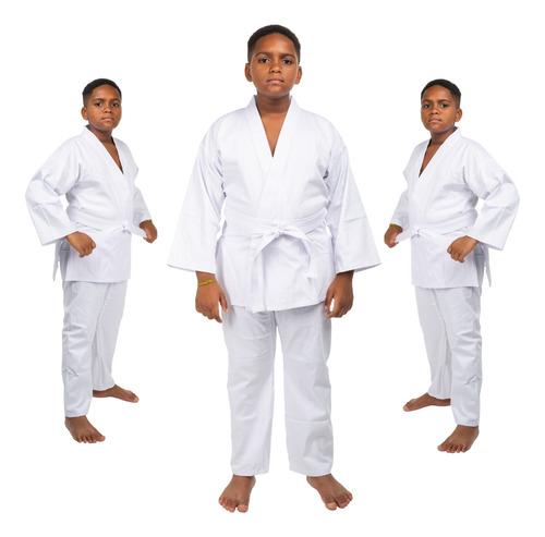 Kimono Reforçado Com Faixa Haganah Infantil Jiu-jítsu E Judô