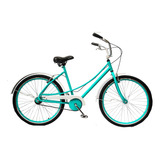 Bicicleta Tipo Ceci - Retrô C/ Cesta Vime Cor Azul-turquesa