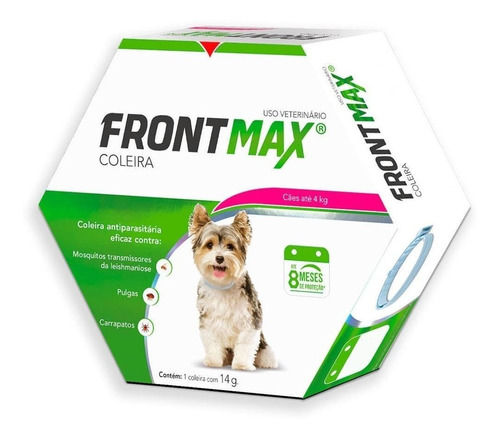 Coleira Antiparasitário Para Pulga Vetoquinol Frontmax Coleira Para Cão Hasta 4kg