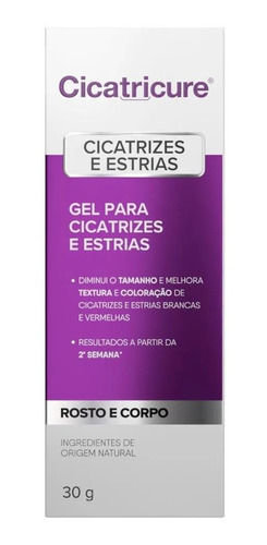  Gel Para Estrias E Cicatrizes - Cicatricure 30g