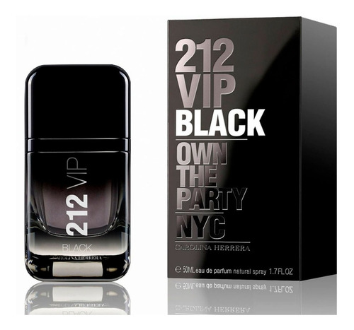 Carolina Herrera 212 Vip Black Edp Perfume Para Hombre 50ml