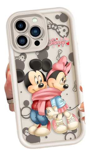 Funda Divertida De Mickey Minnie Para iPhone 15, 14, 13, 12,