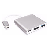 Adaptador Type C 3.1 Hdmi Usb 3.0 Usb C Macbook Celulares