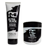 Shampoo + Máscara Boosting Ultra Black Matizador - Fidelité