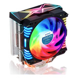 Cooler Universal Processador Gamer 4 Pinos Pwm Rgb Intel Amd