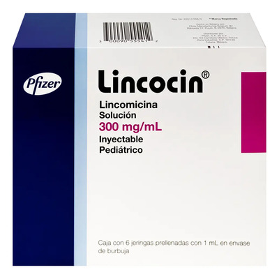 Lincocin Solución Inyectable 300 Mg\u002Fml, 6 Jeringas Prellenadas 1 Ml | Envío gratis