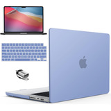 Funda Ibenzer Para Macbook Pro 14 M1 Pro/max +c/tec Lilac